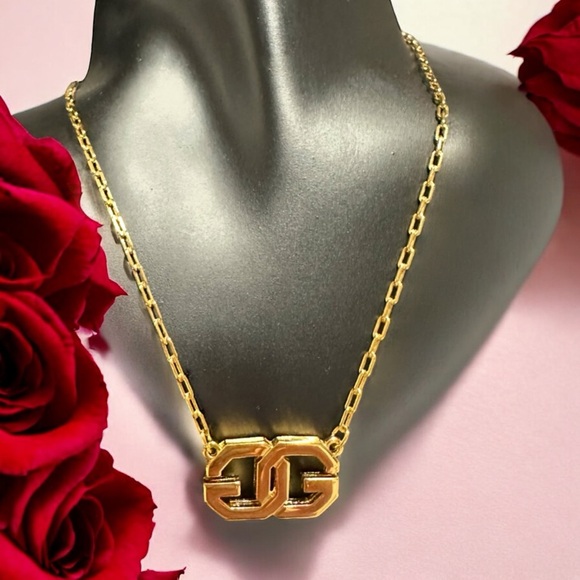 Bijoux Givenchy Double G Necklace - Picture 1 of 10